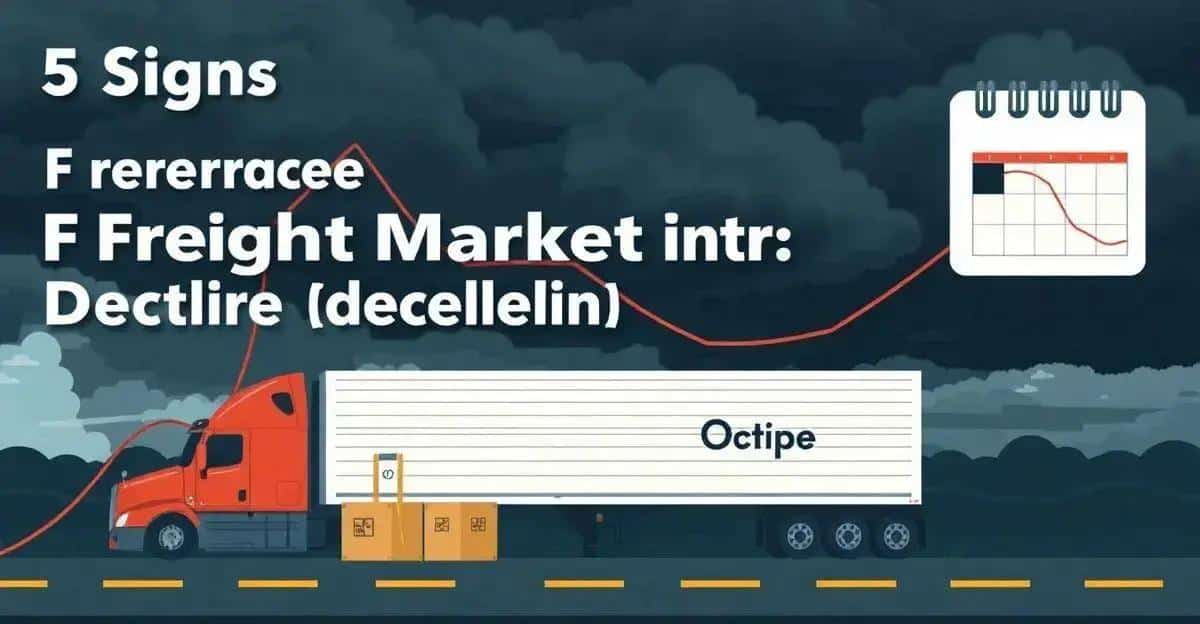 5 sinais de queda no mercado de frete em outubro