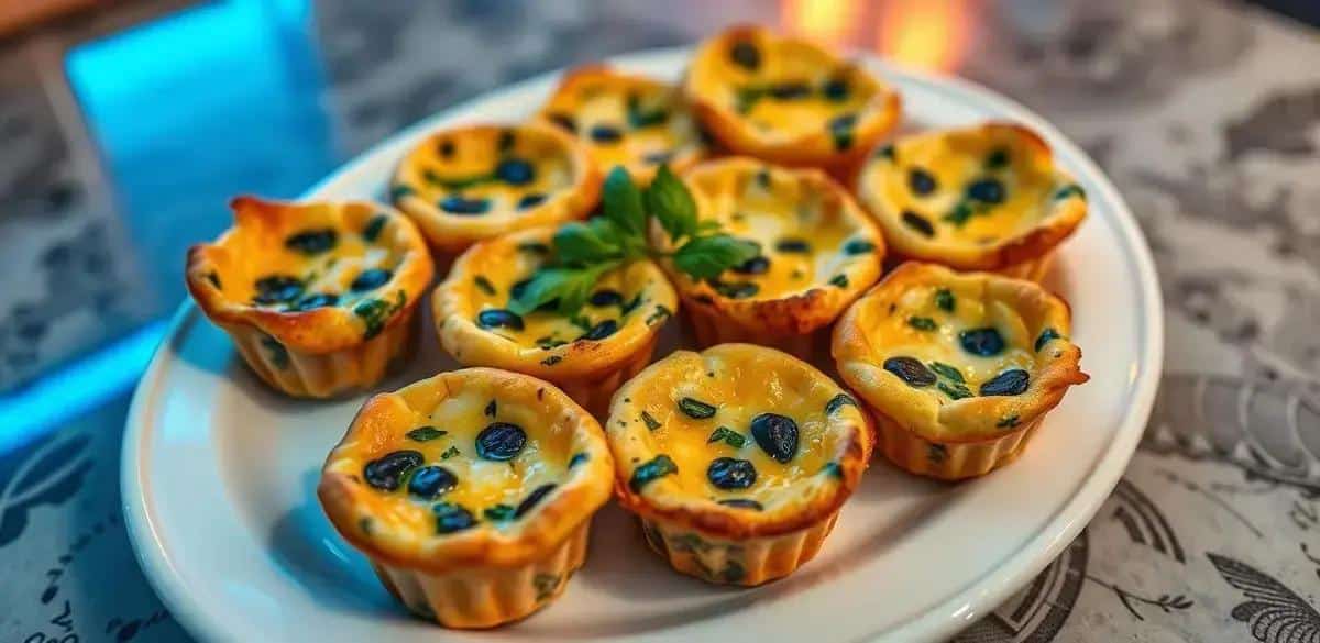 No momento, você está visualizando Mini Quiches de Espinafre e Queijo: Delícias em Cada Mordida!