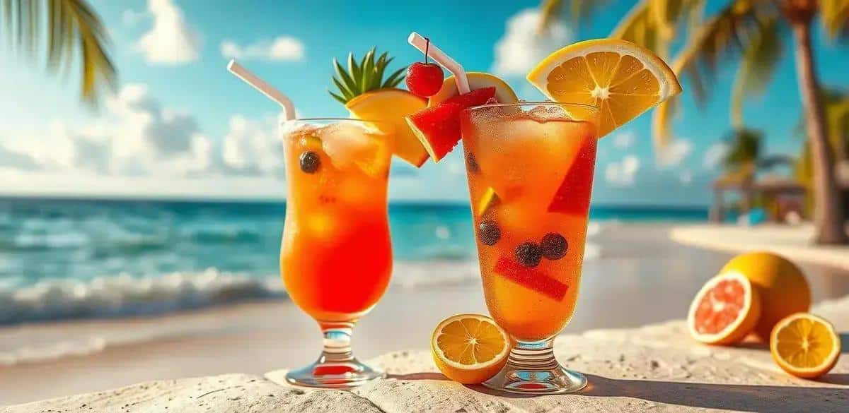 rum punch com frutas tropicais uma receita refrescante e irresistivel