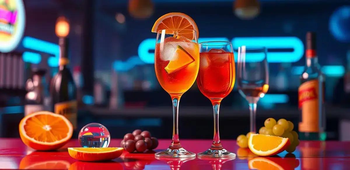 Método de Preparação do Aperol com espumante