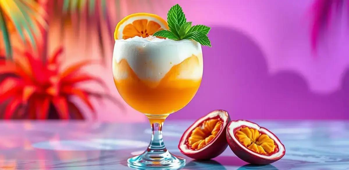 Como Preparar Cachaça com Maracujá e Espuma de Coco