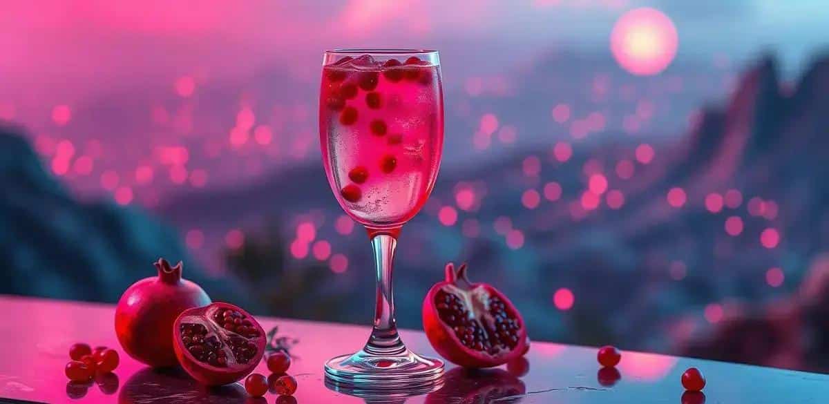 Leia mais sobre o artigo Coquetel com Licor de Romã e Champagne: Refrescância e Sabor em Um Copo