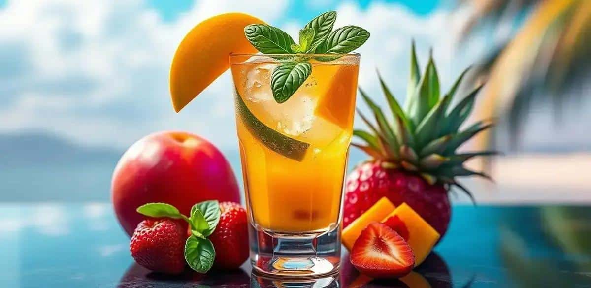 cachaca tropical com manga e manjericao refresque se com este delicioso drink