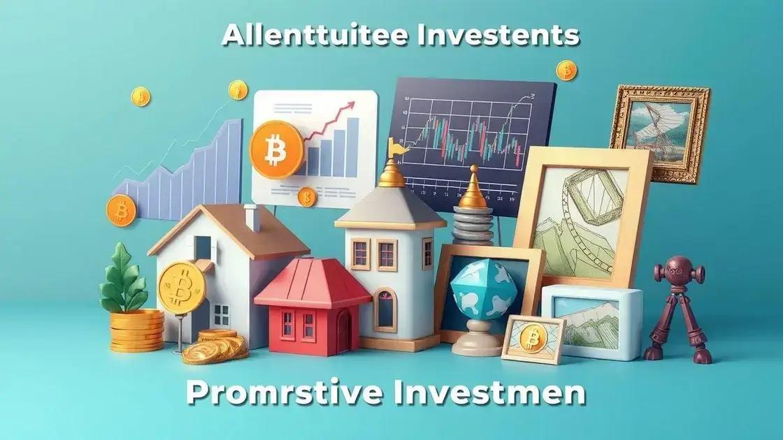 Vantagens dos investimentos alternativos promissores