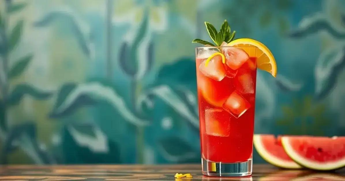 cachaca com melancia e raspas de limao siciliano uma refrescancia irresistivel