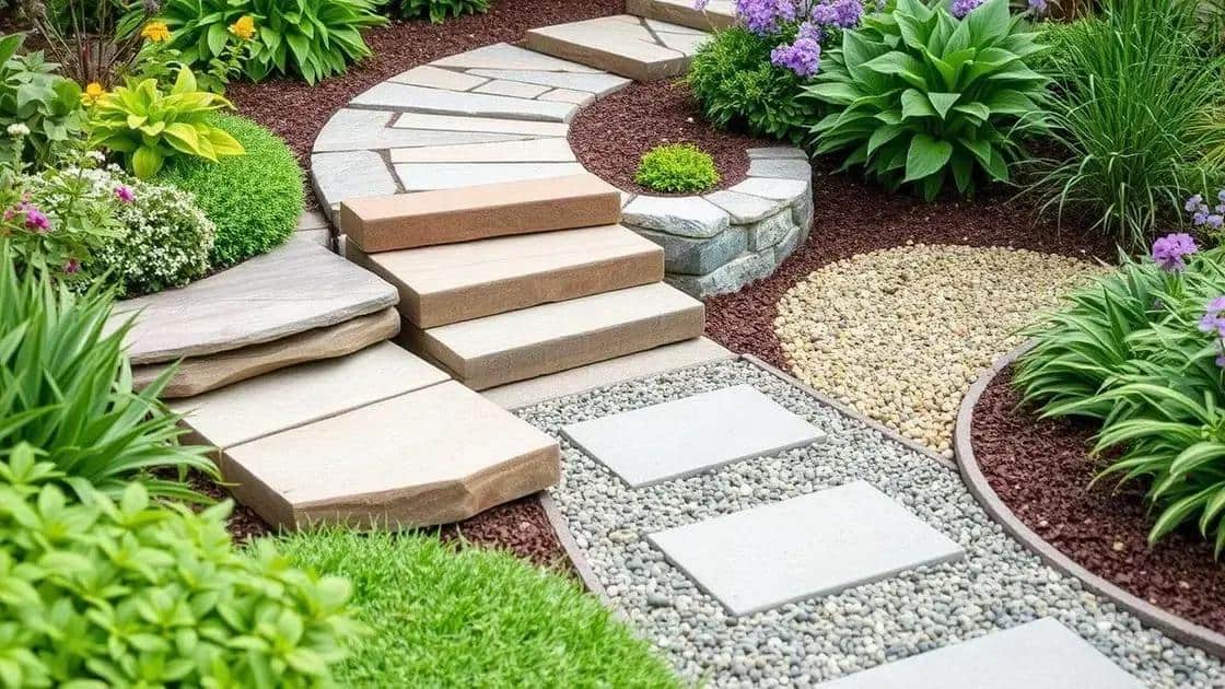 materiais ideais para construir um caminho