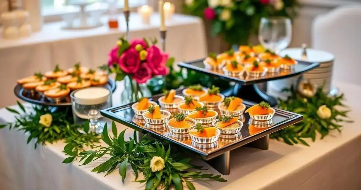 Servindo o Canapé de Salmão com Estilo