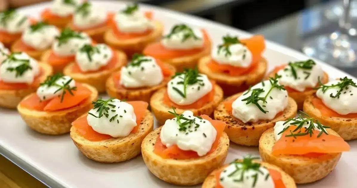Leia mais sobre o artigo Canapé de Salmão com Creme de Ricota: Uma Delícia Irresistível para Suas Festas