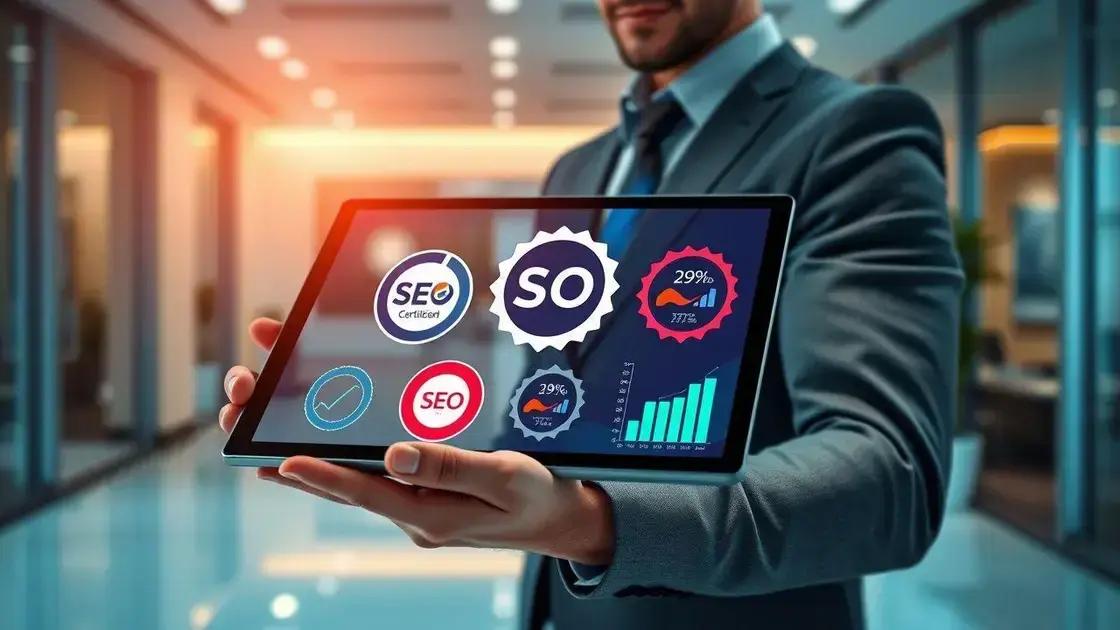 principais certificações seo disponíveis no mercado