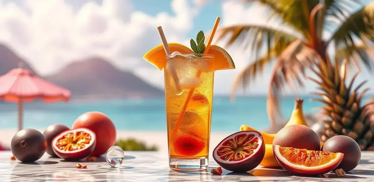 cerveja com maracuja e licor de frutas tropicais uma experiencia refrescante