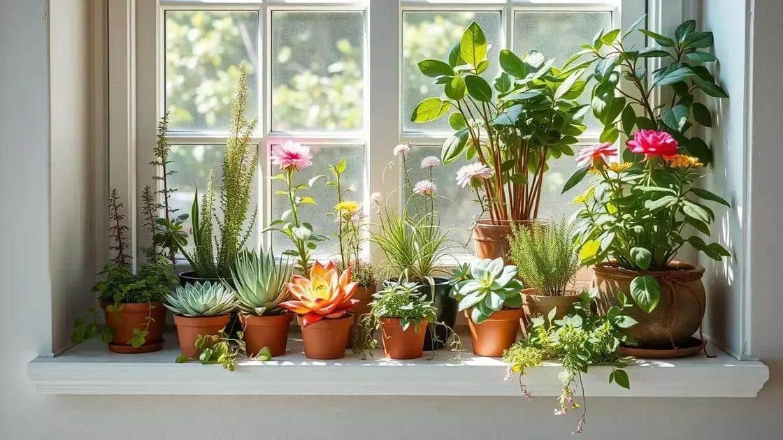 plantas ideais para o parapeito da janela