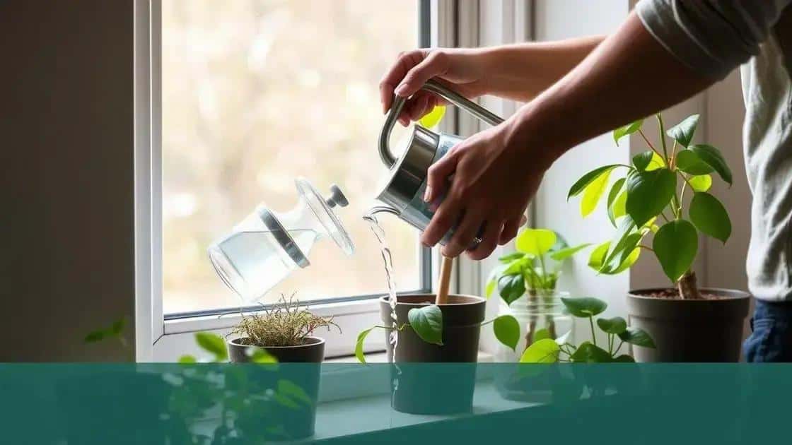dicas de rega e manutenção