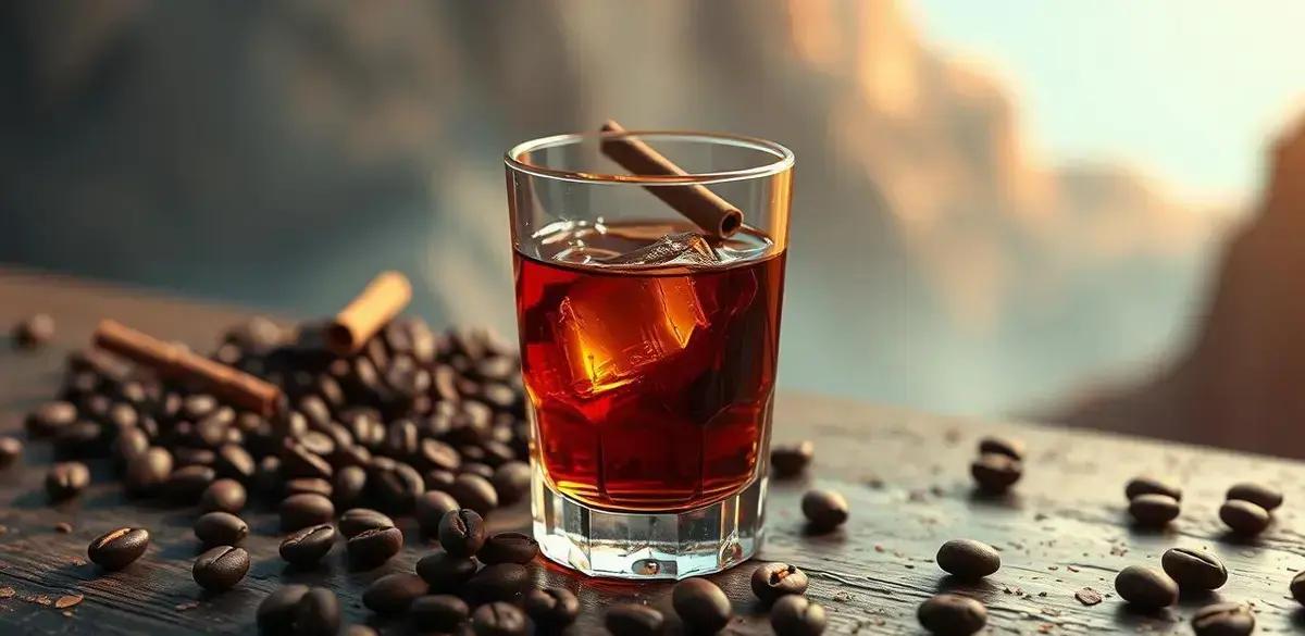 Ingredientes para Conhaque com Licor de Café e Canela