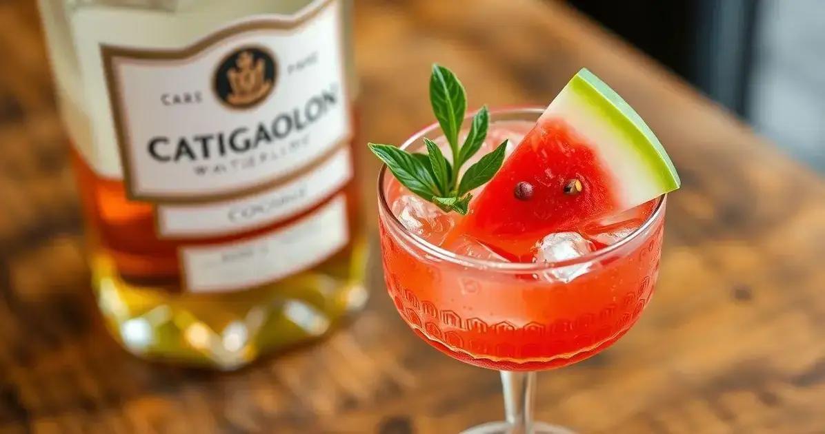 conhaque com suco de melancia e pimenta rosa uma experiencia refrescante