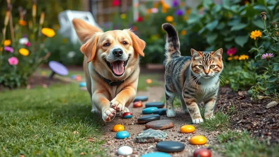 crie uma trilha sensorial no jardim para enriquecer a vida do seu pet