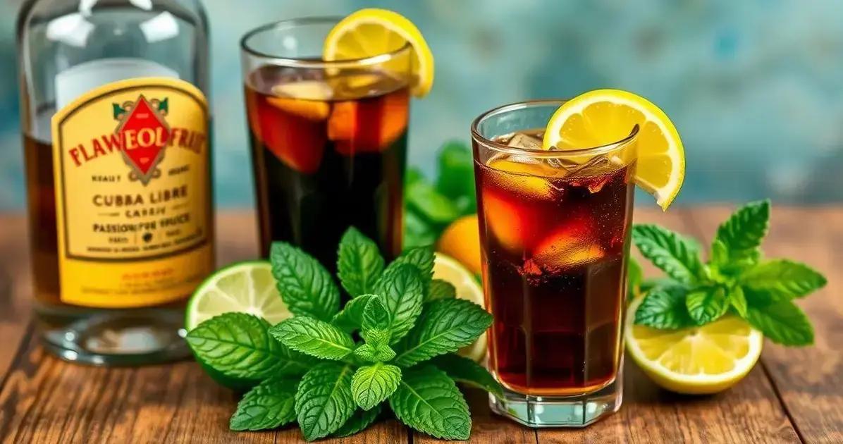 Ingredientes da Cuba Libre com Maracujá