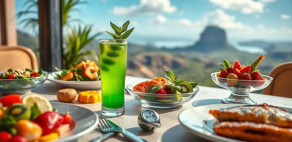 Harmonização do Drink Verde com Kiwi e Hortelã