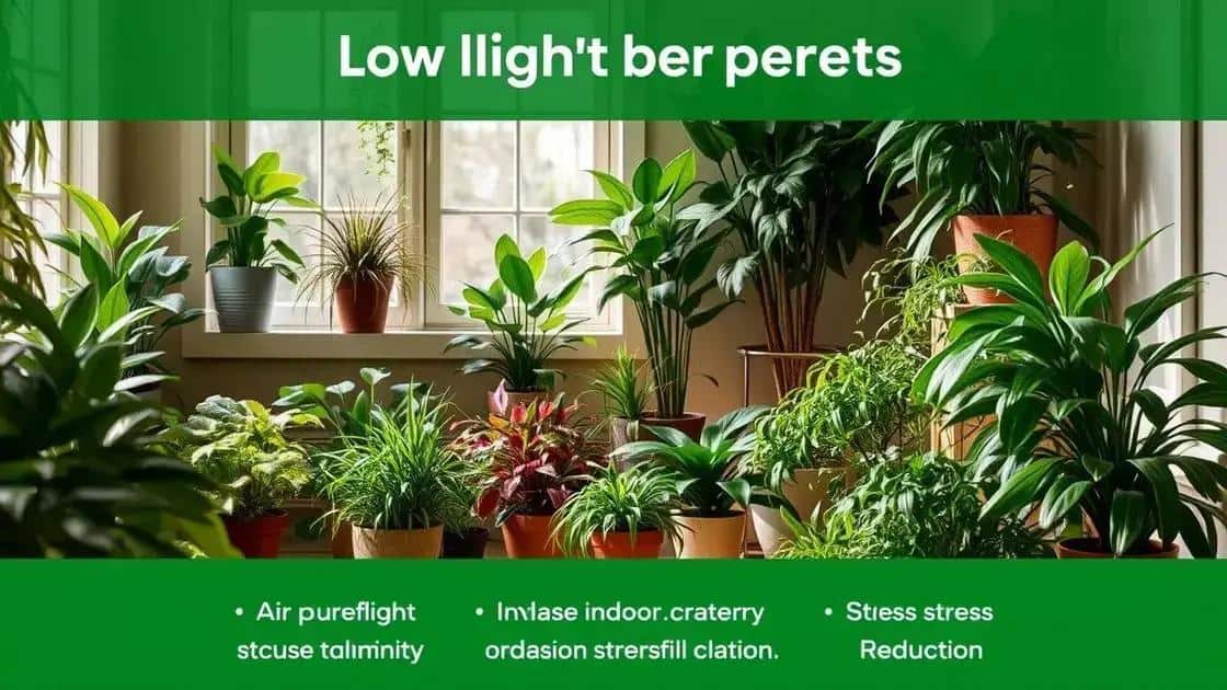 Benefícios das plantas para ambientes internos com pouca luz