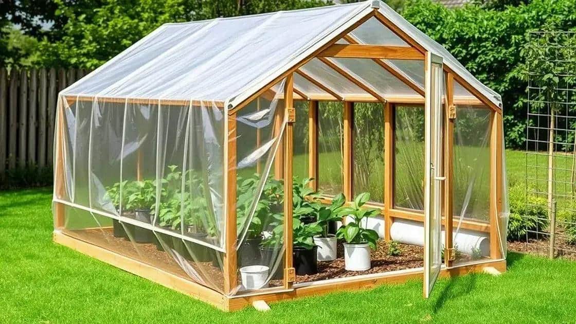 Materiais acessíveis para construir sua estufa
