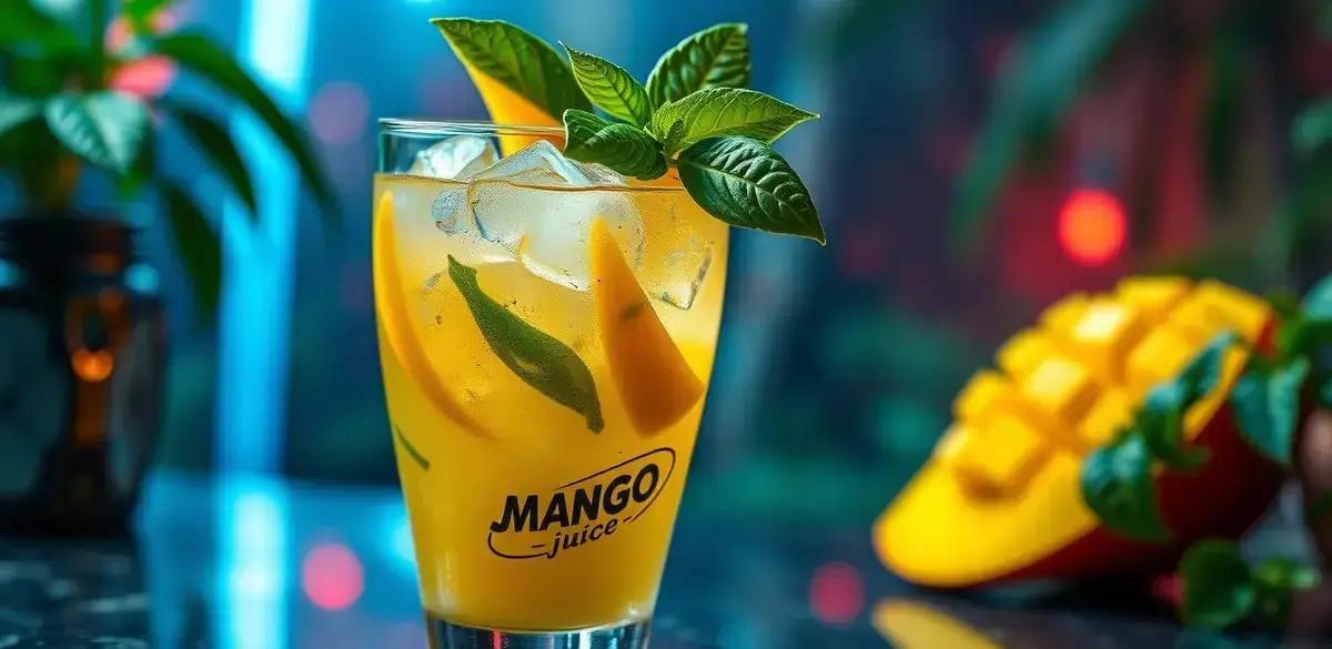 gin com suco de manga e manjericao aprenda a receita refrescante