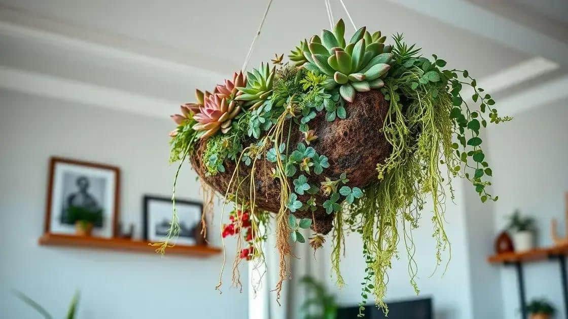 O que é um jardim invertido suspenso?