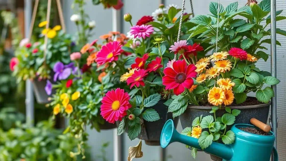 Dicas práticas para montar e manter seu jardim suspenso