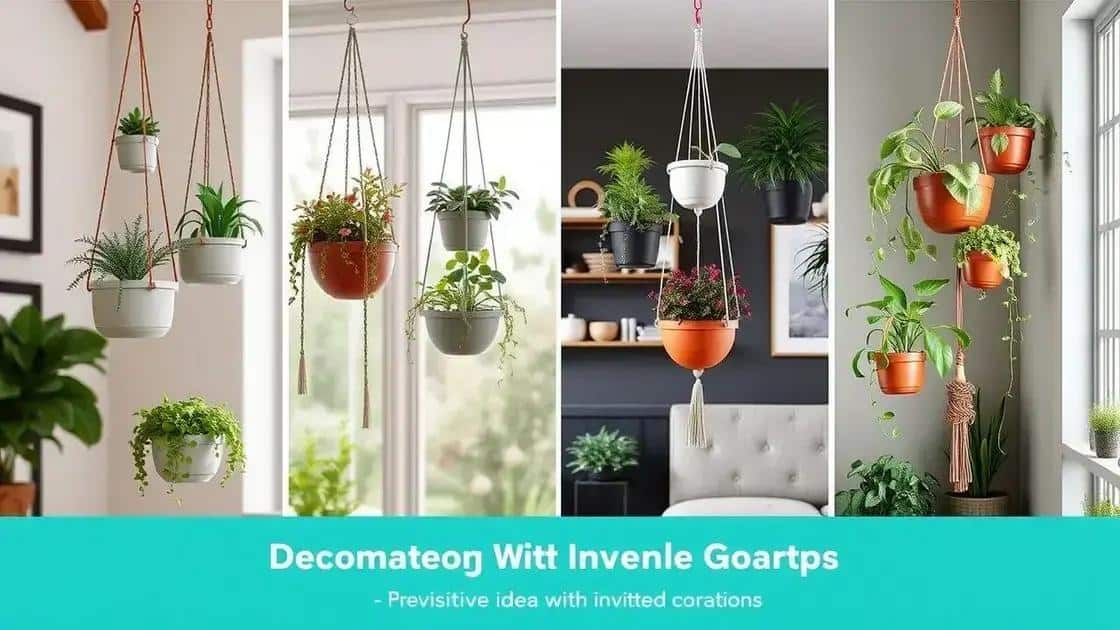 Inspirações criativas para decorar com jardins invertidos