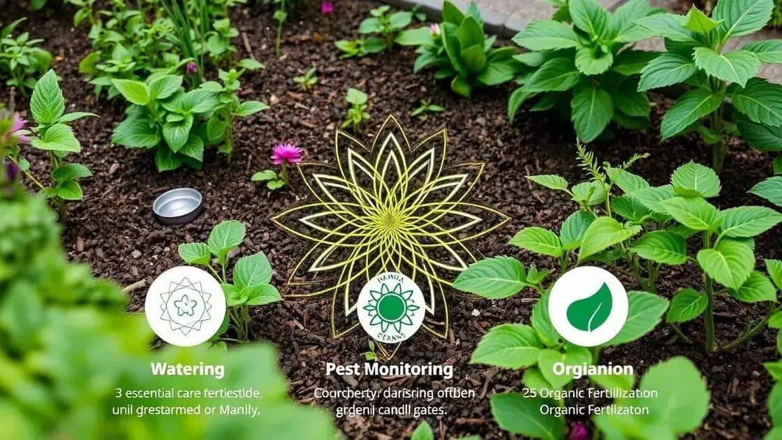 Cuidados essenciais na horta mandala