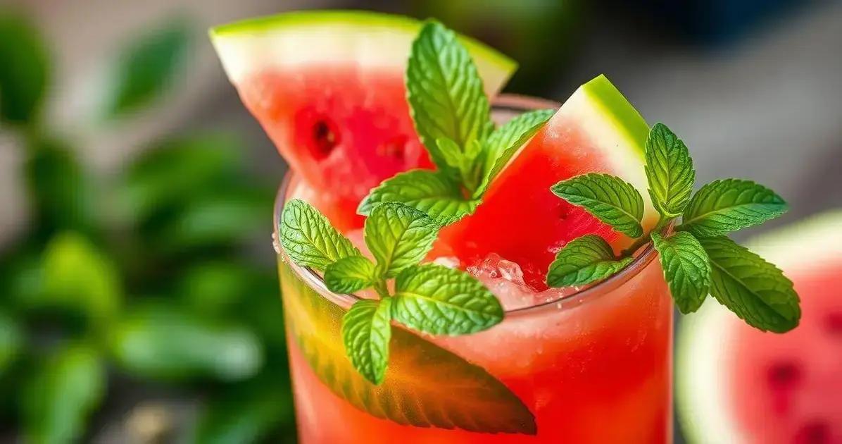 margarita com refrigerante de melancia a mistura refrescante que voce precisa