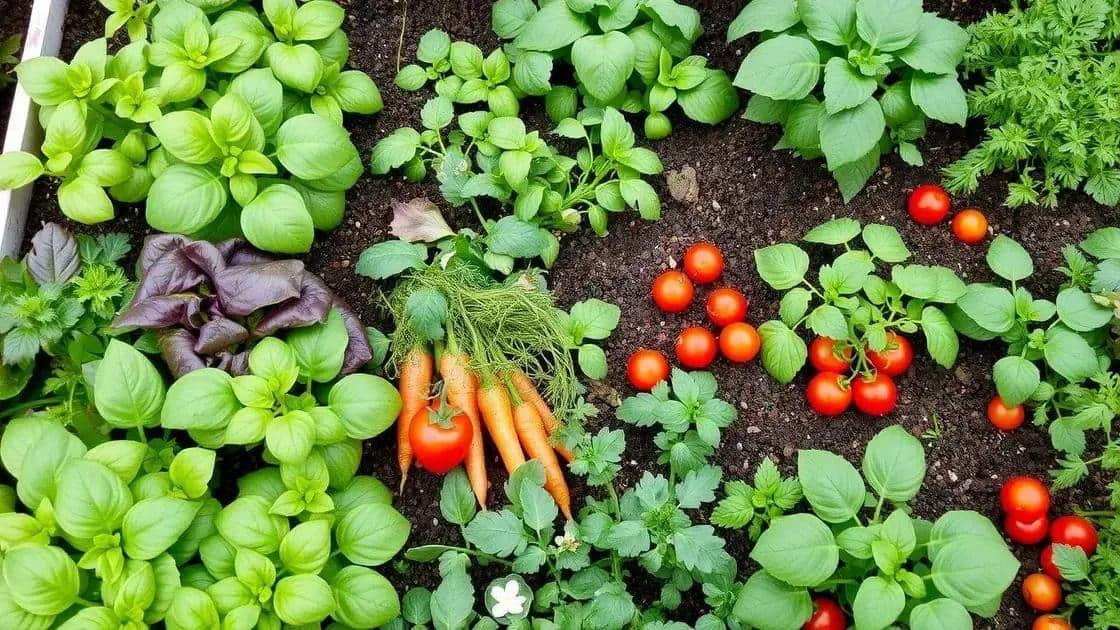 Melhores plantas para horta quadrada intensiva