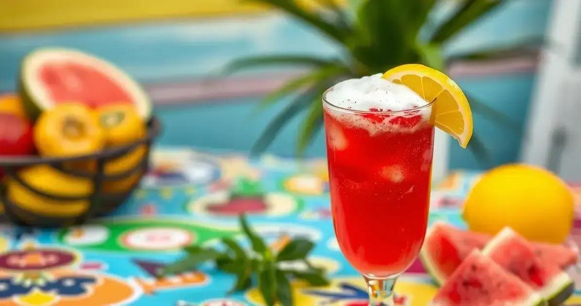Leia mais sobre o artigo Mocktail de Melancia com Espuma de Limão: Refrescância e Sabor em Cada Gole