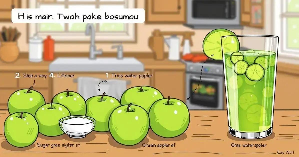 Como fazer a Soda de Maçã Verde em casa