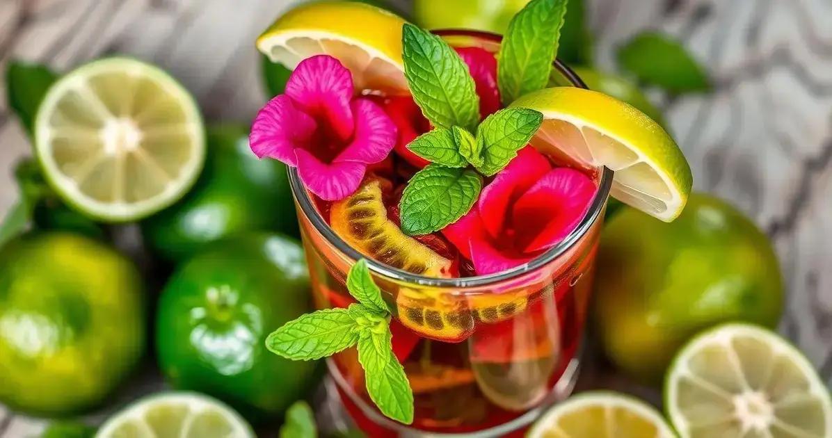 mojito de hibisco com rum a combinacao refrescante que voce precisa