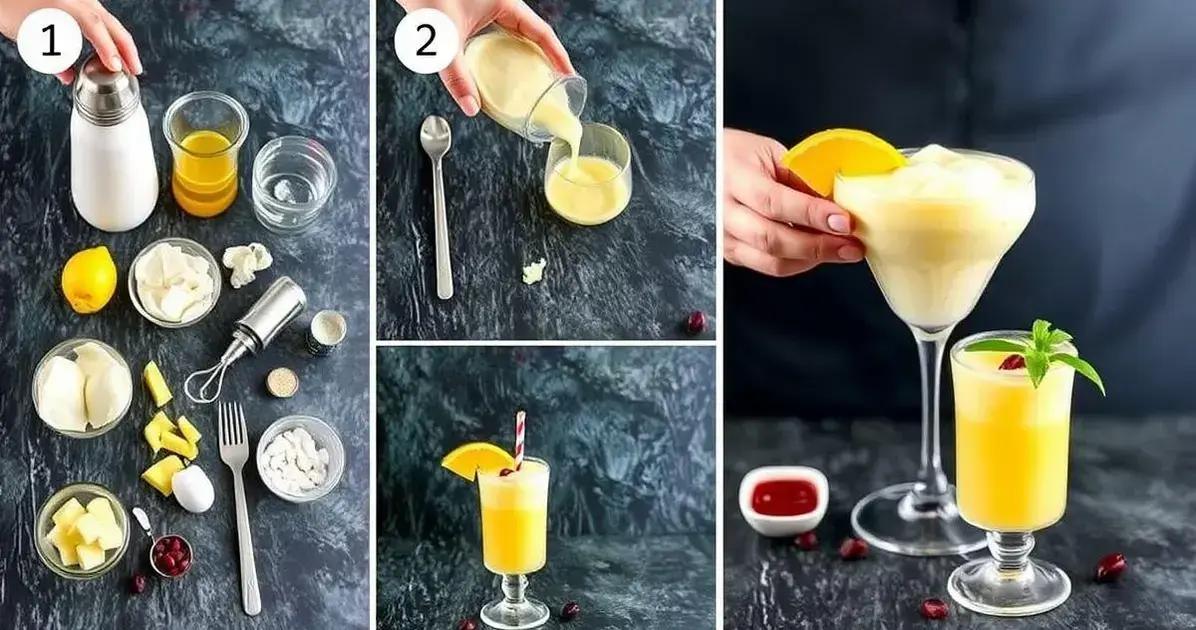 Método de Preparação da Piña Colada