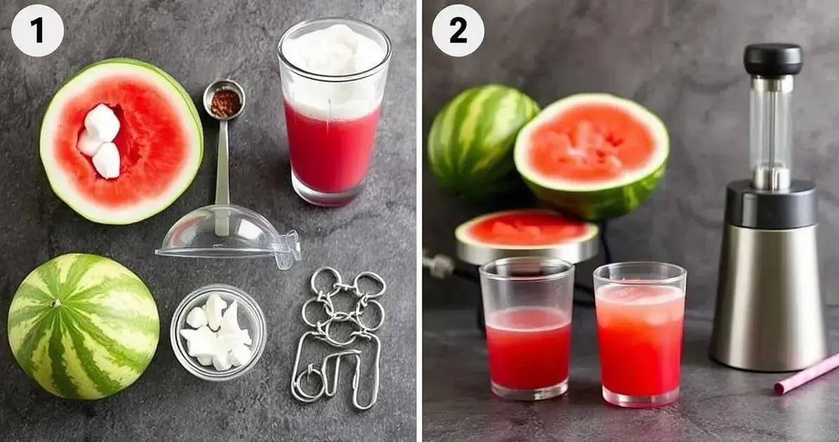Método de Preparo do Refrigerante de Melancia