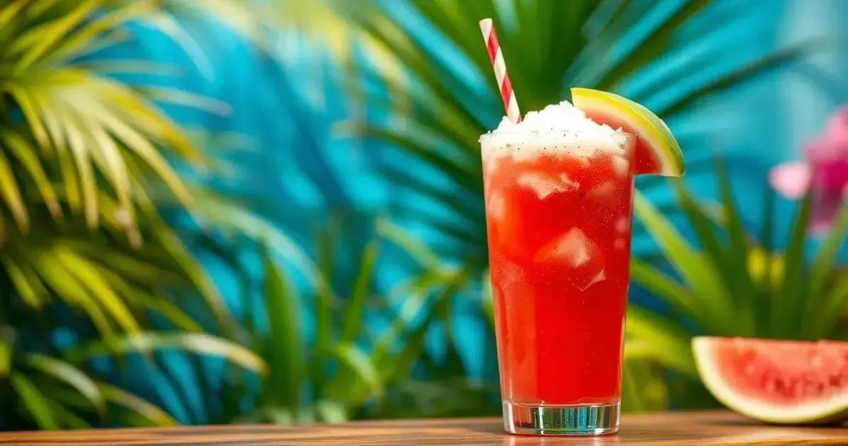 Leia mais sobre o artigo Refrigerante de Melancia com Espuma de Coco: uma Sensação Refrescante!