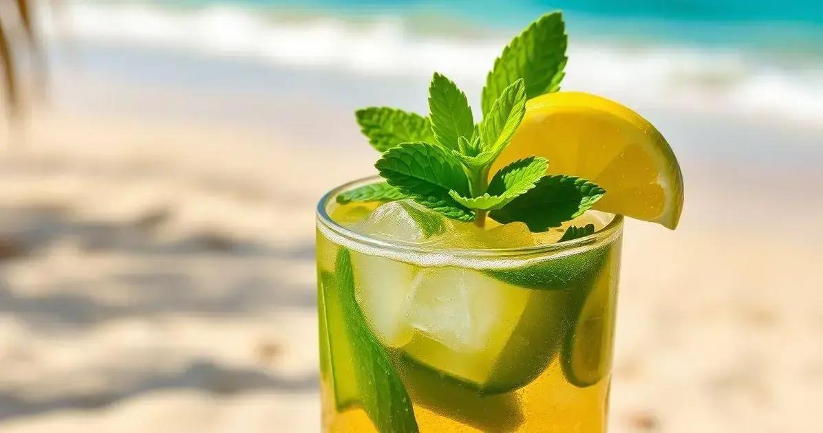 Leia mais sobre o artigo Rum com Refrigerante de Limão e Hortelã: A Bebida Refrescante do Verão
