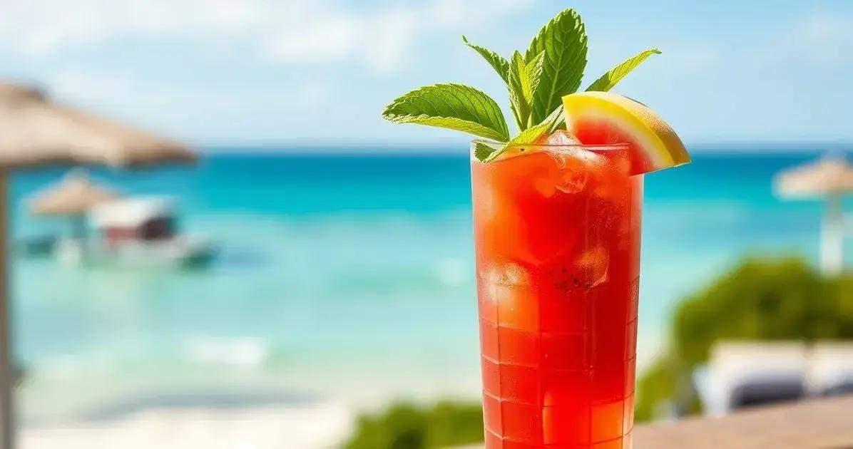 Leia mais sobre o artigo Rum com Suco de Melancia e Gengibre: a Bebida Refrescante que Você Precisa Experimentar!