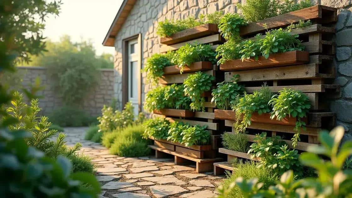 O que é uma horta vertical com pallet?
