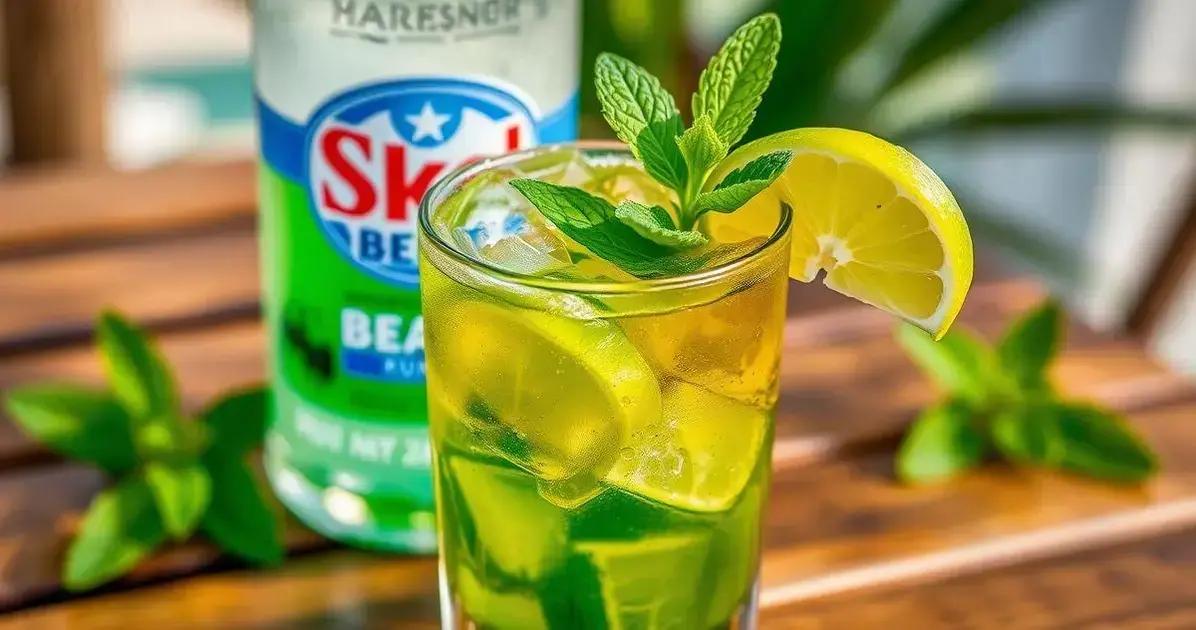 skol beats com rum e hortela a receita refrescante que voce precisa