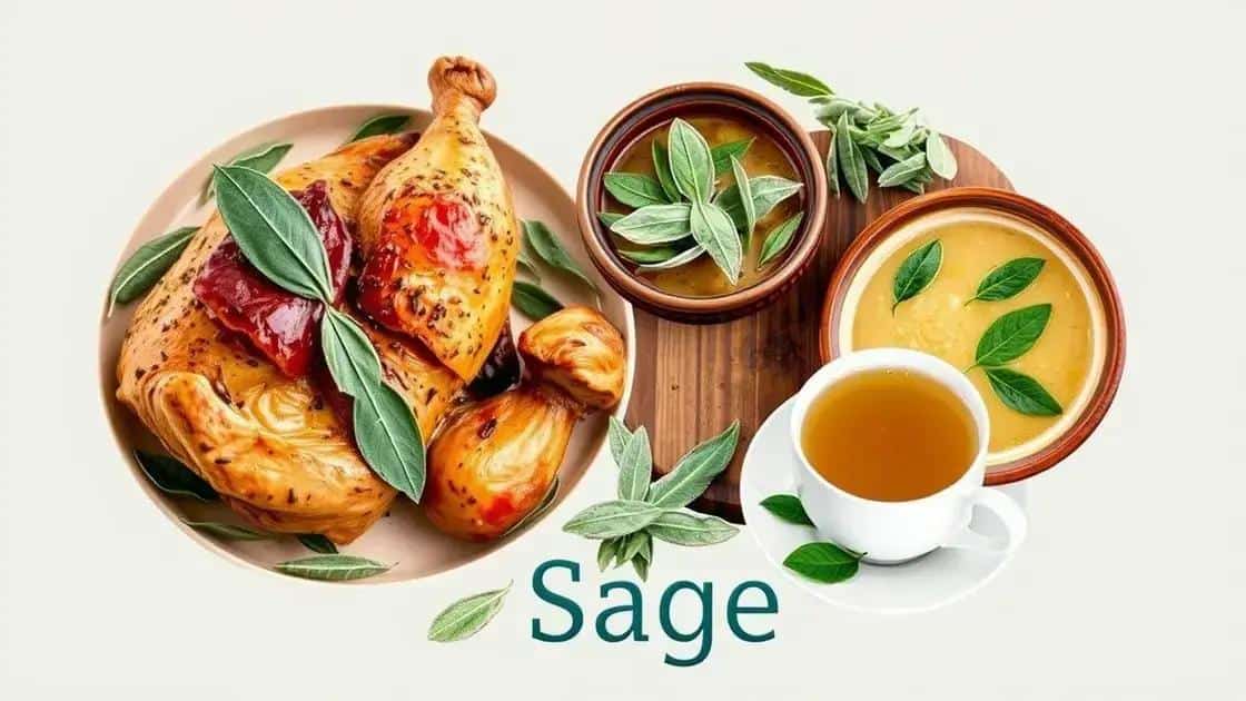 sálvia e suas aplicações culinárias