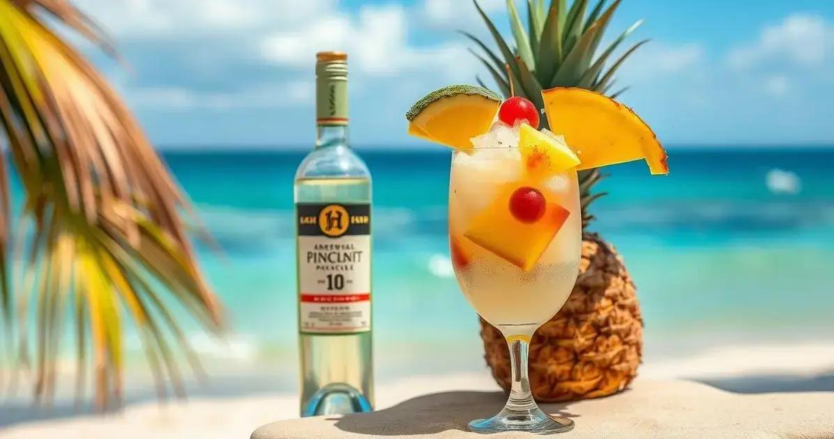 vinho branco com licor de coco e abacaxi uma combinacao irresistivel