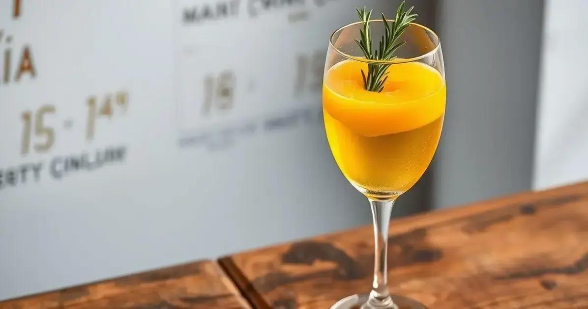 Leia mais sobre o artigo Vinho Espumante com Suco de Manga e Alecrim: Uma Experiência Refrescante