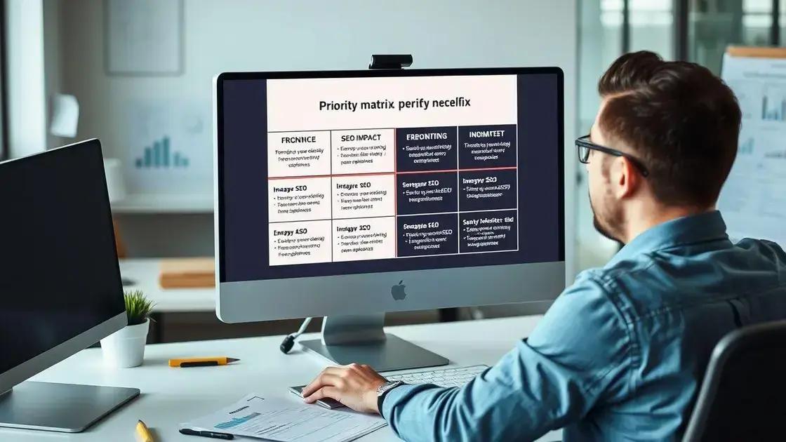 como priorizar os gargalos que impactam o SEO
