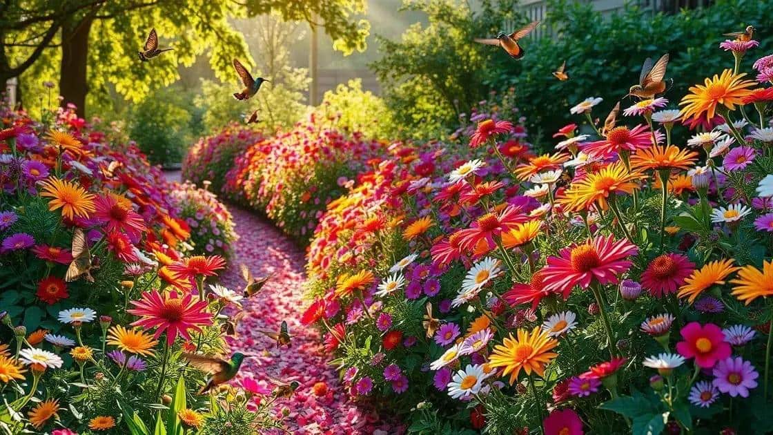 Flores que atraem polinizadores no jardim