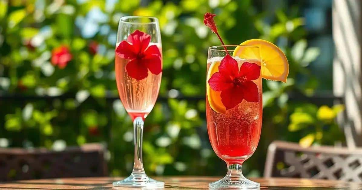 Leia mais sobre o artigo Champagne com Chá de Hibisco e Suco de Limão: Experimente esta Delícia Refrescante!