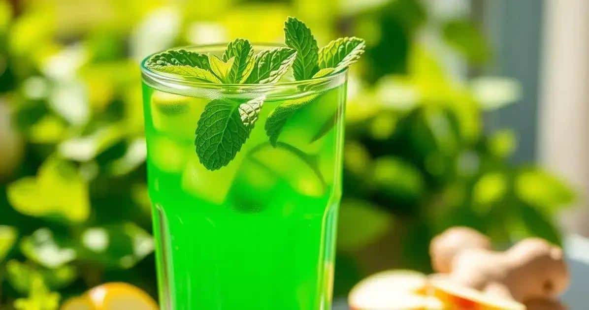 Leia mais sobre o artigo Drink Verde com Suco de Maçã Verde e Gengibre: Refrescante e Saudável!