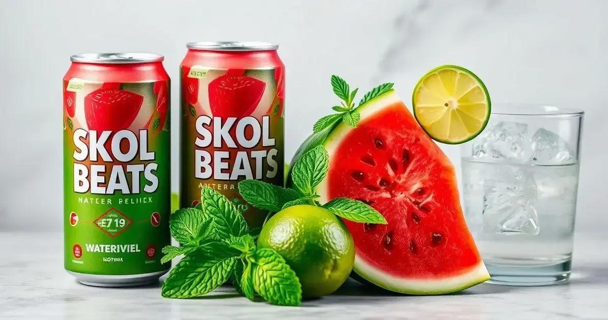 Ingredientes para Skol Beats de Verão com Melancia