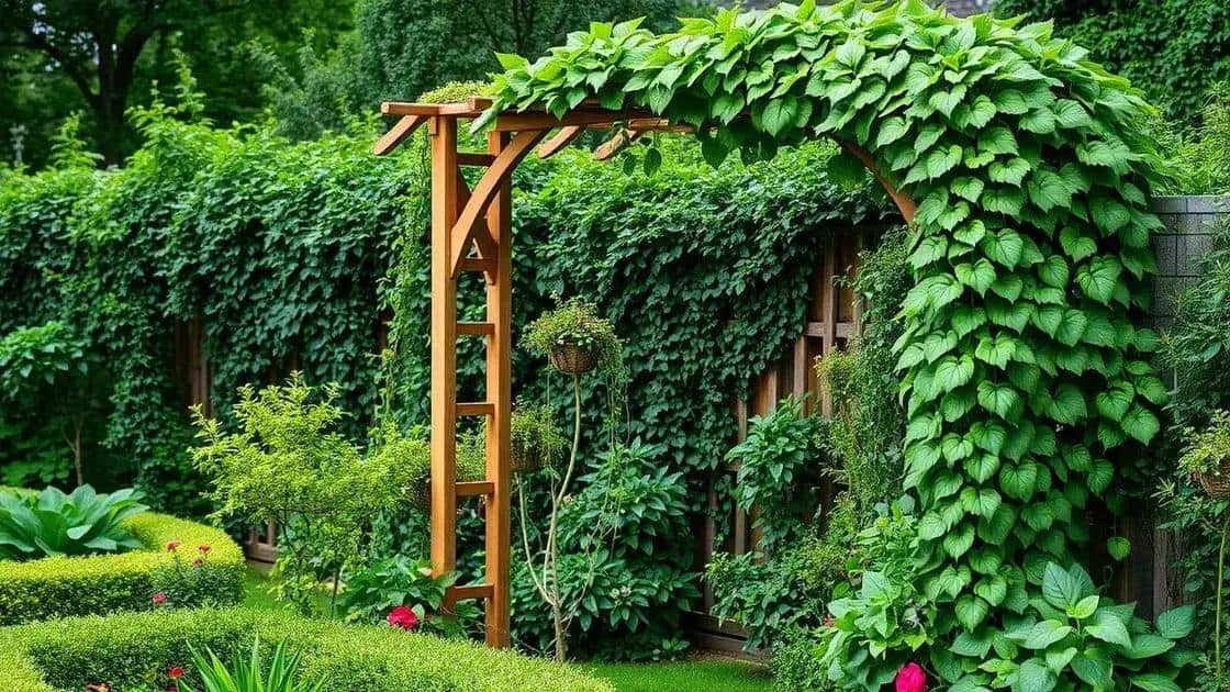 o que é um arco para trepadeiras reforçado