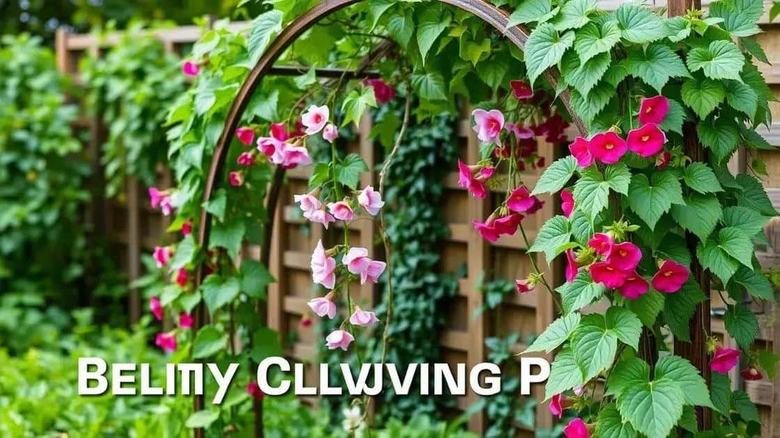 dicas de cultivo para trepadeiras em arcos